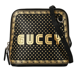 Crossbody, Leather, Black/Gold, DB, S, 511189, 3*